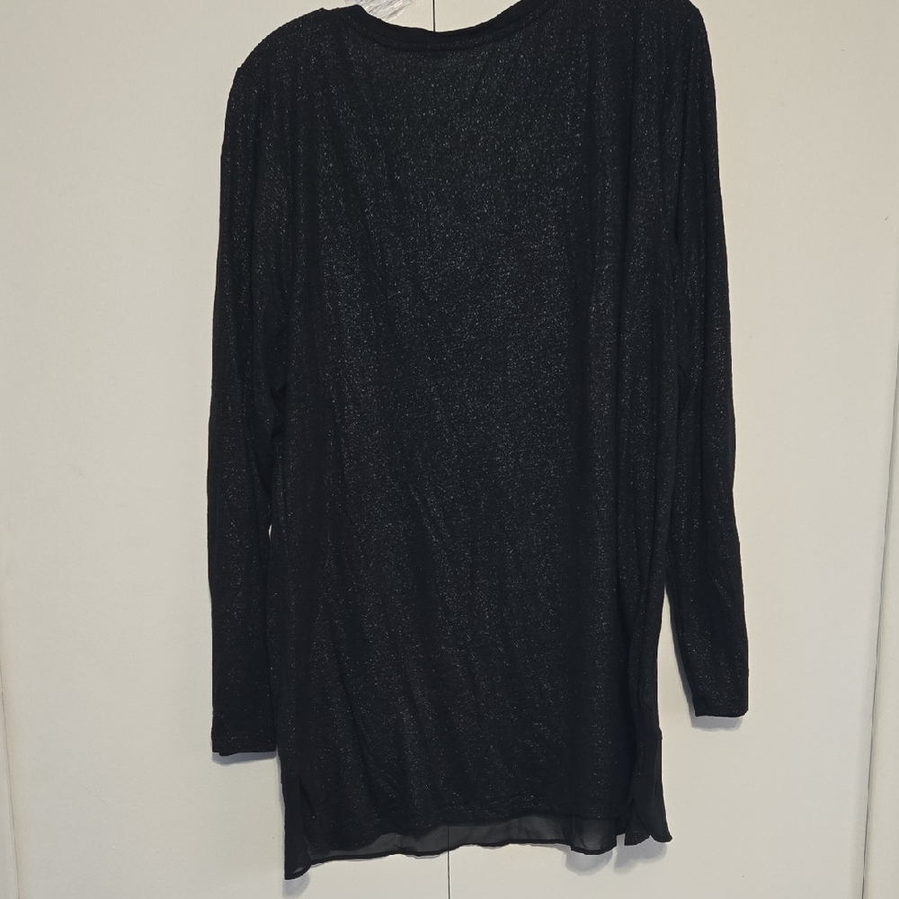 Lane Bryant Black Long‎ Sleeve Blouse - Picture 5 of 6